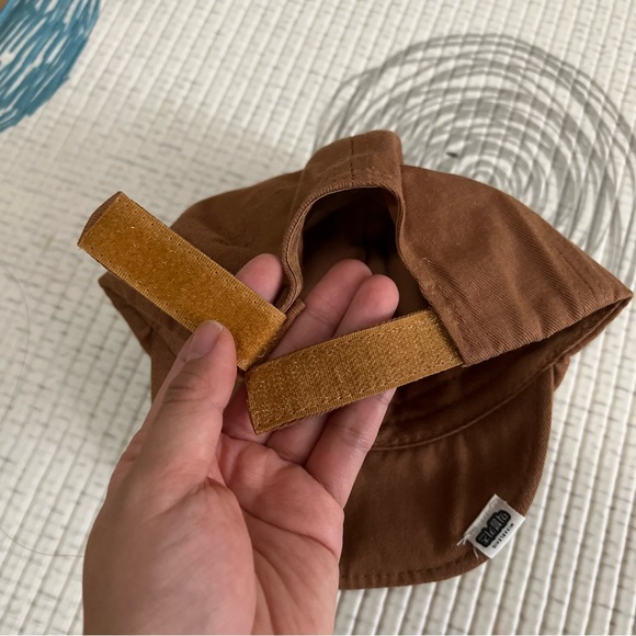 Camel brown cap for baby - Picture 6 of 7